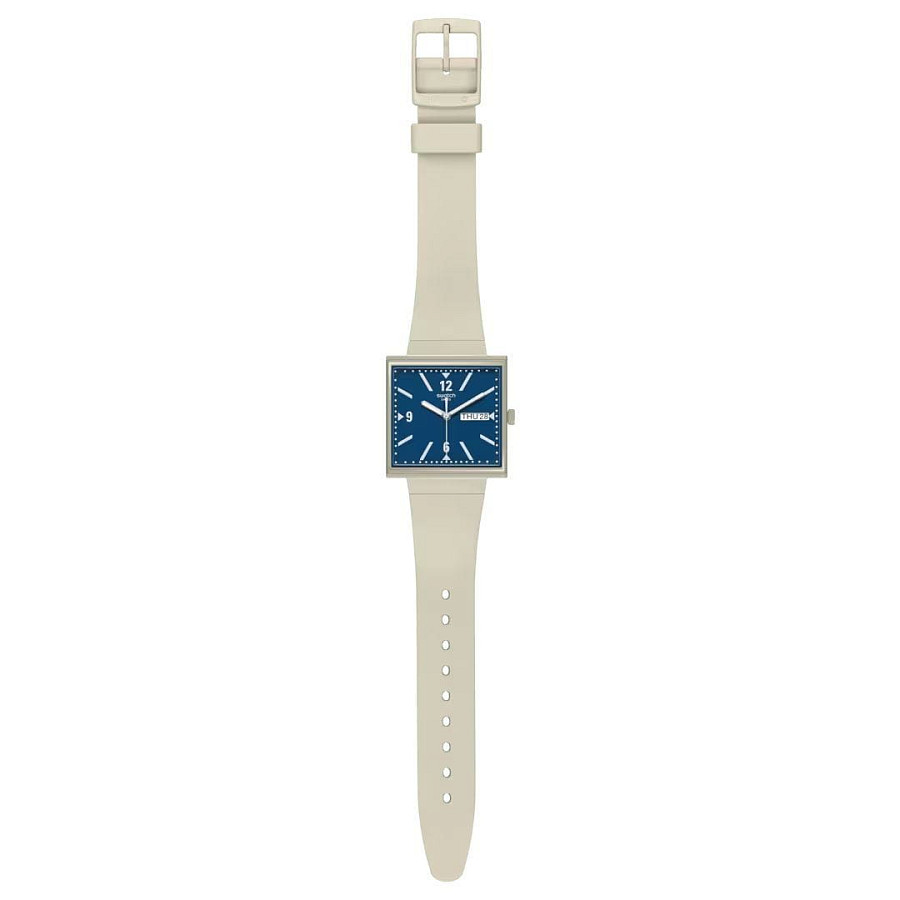 Часы Swatch Square Bioceramic Standard SO34T700-S14 — биокерамика, Швейцария