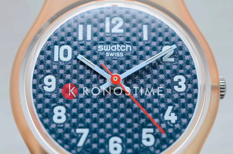 Часы Swatch Peachy Weave LO117 — силикон, женские