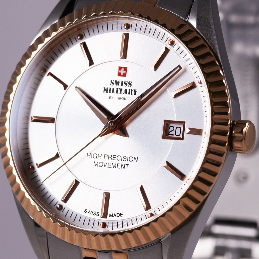 Часы Swiss Military by Chrono SM34065.07 — металл, Швейцария