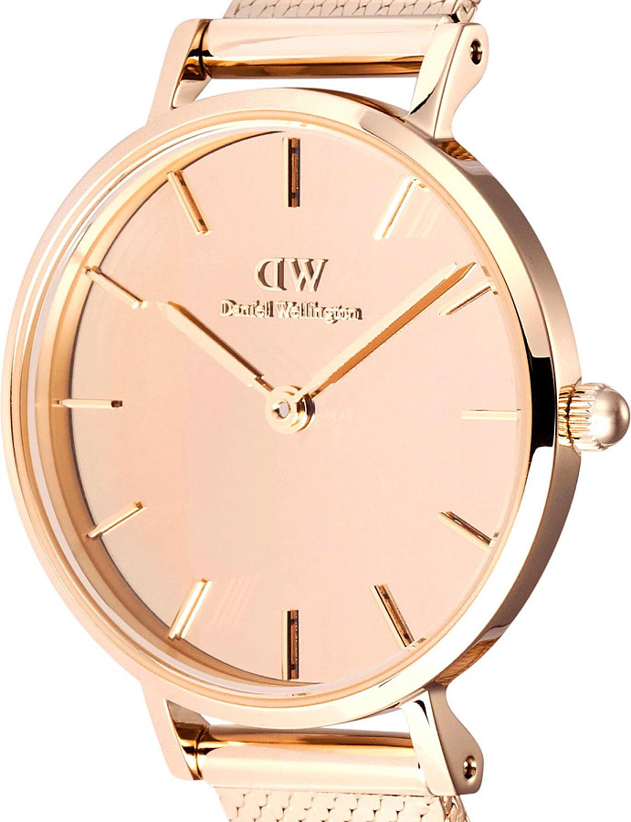 Часы Daniel Wellington Petite Reflection Rose Gold DW00100795 — золотистый, металл сталь
