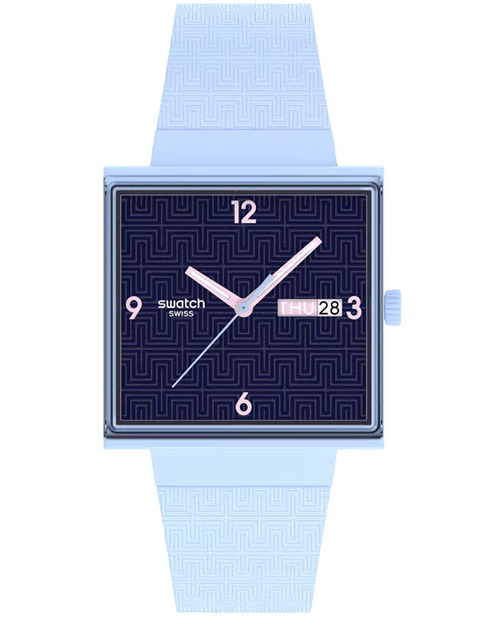 Часы Swatch Bright Angle SO34L701 — мужские, синий