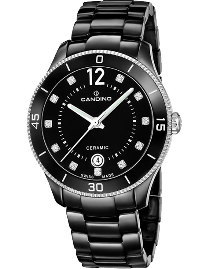 Часы Candino Ceramic C4795/3 — женские, черный