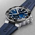 Швейцарские механические часы Oris Aquis Gmt Date 01 798 7754 4135-07 4 24 65EB, фото 3