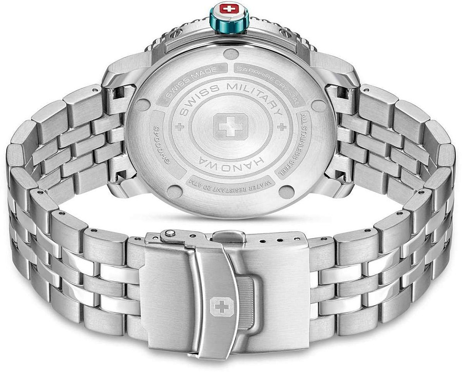 Часы Swiss Military Hanowa Glorifying Swissness SMWGH0004501 — мужские, серебристый