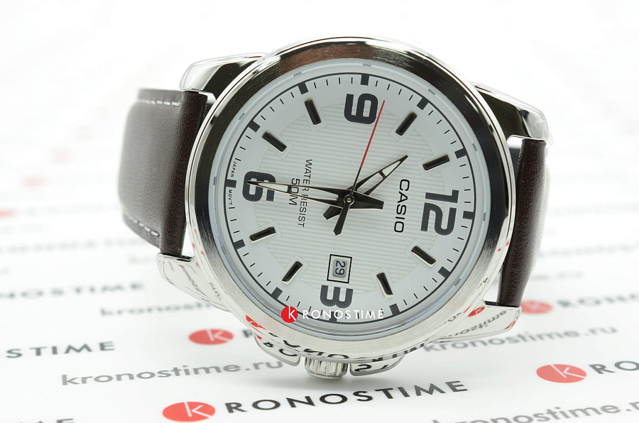Часы Casio Collection MTP-1314L-7AVDF (MTP-1314L-7A) — кожаный, мужские