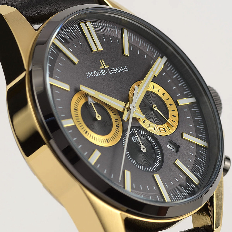 Часы Jacques Lemans Sport 1-2119D — кварцевые, металл сталь