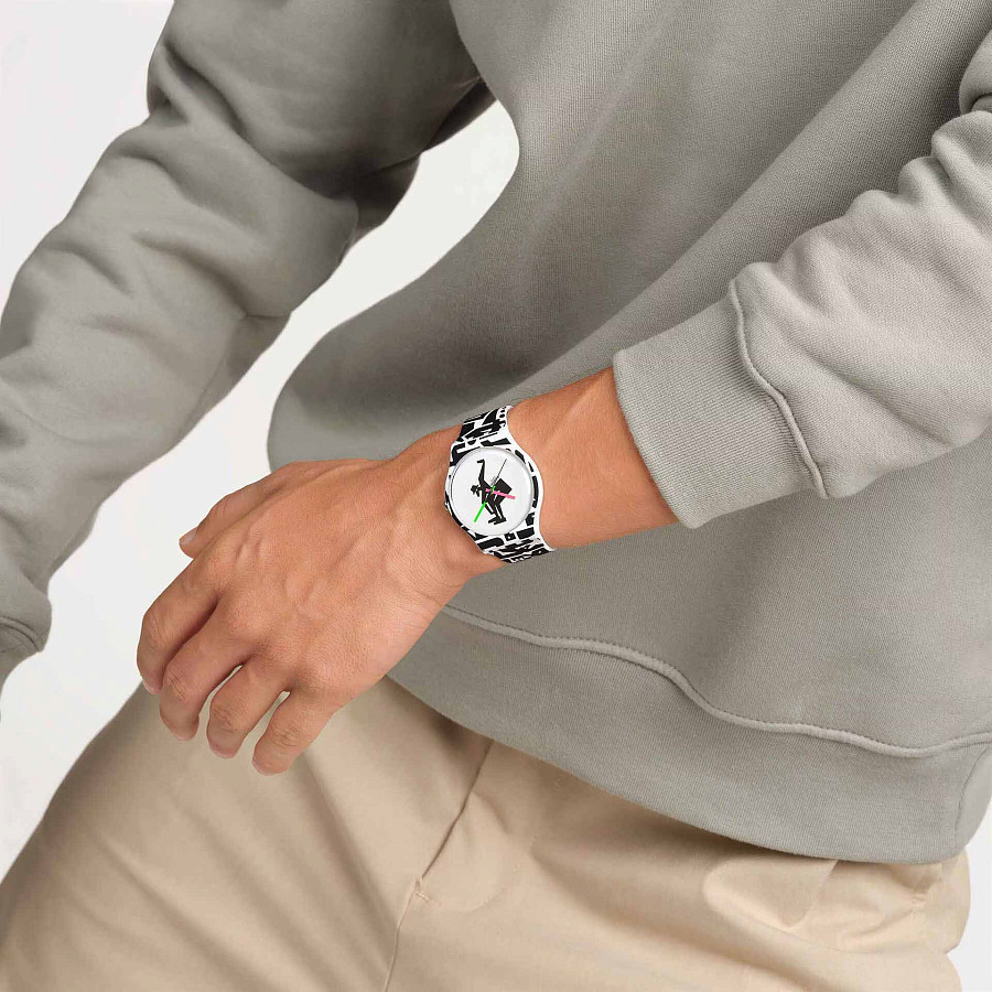 Часы Swatch New Gent Biosourced SO29Z147 — силикон, мужские