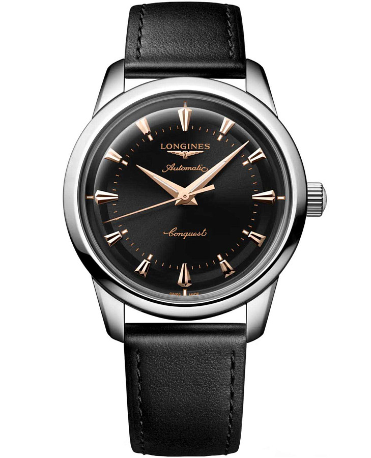 Часы Longines Heritage Classic L1.650.4.52.2 — мужские, черный