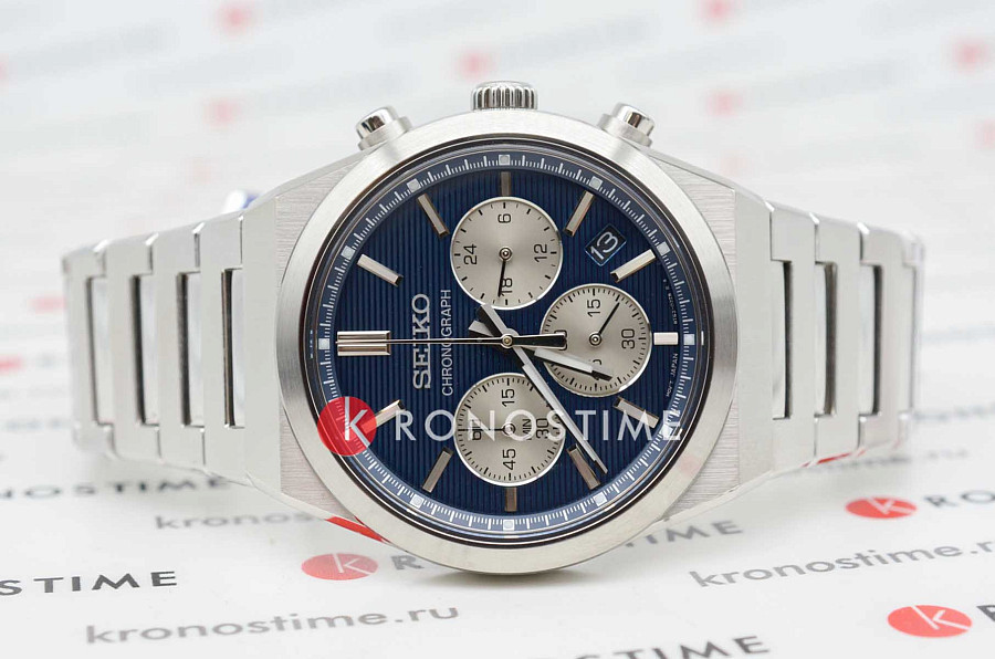 Часы Seiko Discover More SSB453P1 — кварцевые, металл сталь