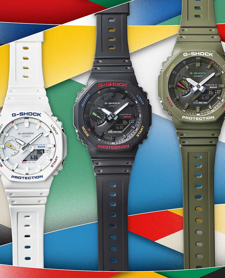 Часы Casio G-Shock GA-B2100FC-1ADR (GA-B2100FC-1A) — электронные, Япония, мужские