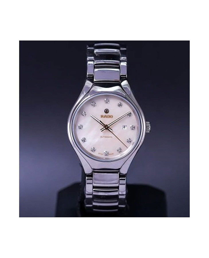 Часы Rado True Automatic Diamonds R27243902 — высокотехнологичная плазменная керамика, женские
