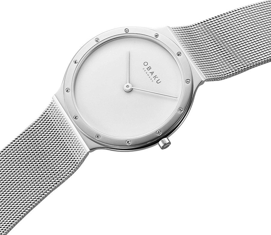 Часы Obaku Mesh V285LECWMC — сталь металл, Дания
