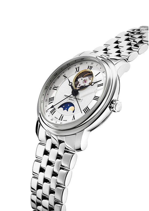 Часы Frederique Constant Classics Heart Beat Moonphase FC-335MC4P6B2 — сталь металл, Швейцария