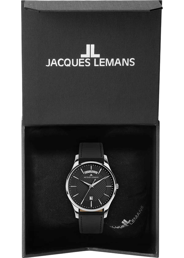 Часы Jacques Lemans London 1-2193A — кварцевые, сталь металл