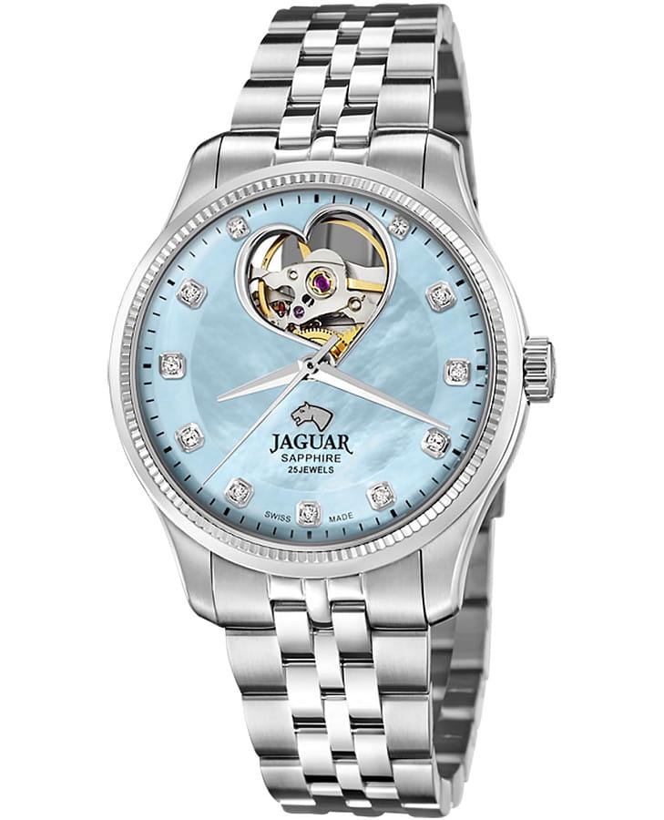 Часы Jaguar Automatic Open Heart J994/4 — женские, голубой
