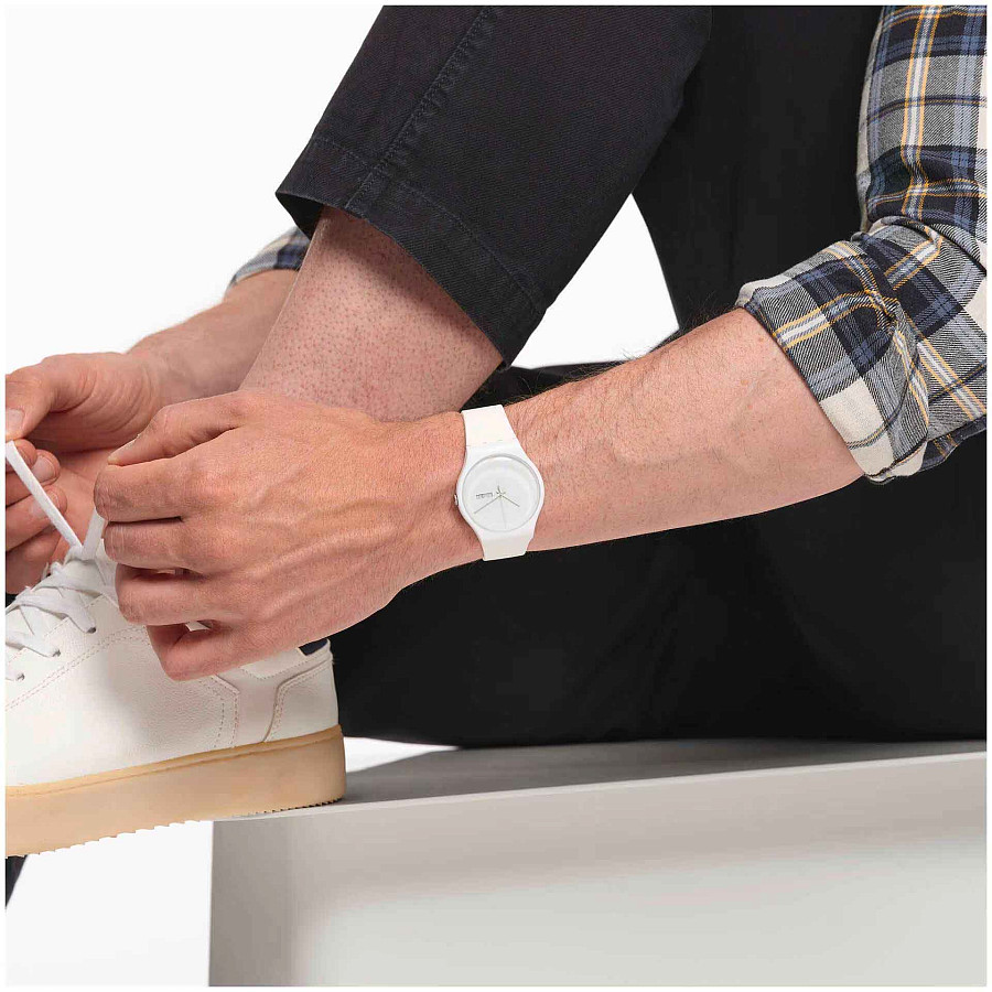 Часы Swatch New Gent Biosourced SO29W704-S14 — кварцевые, Швейцария, мужские