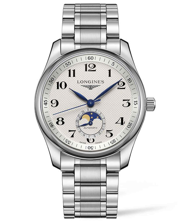 Часы Longines Master Collection L2.909.4.78.6 — мужские, бежевый