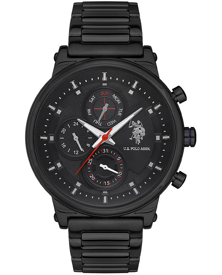 Часы U.S. Polo Assn. Crossing USPA1008-12 — мужские, черный