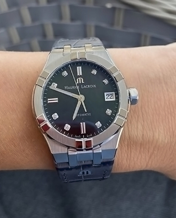 Часы Maurice Lacroix Aikon Automatic AI6006-SS001-370-1 — механические, сталь металл