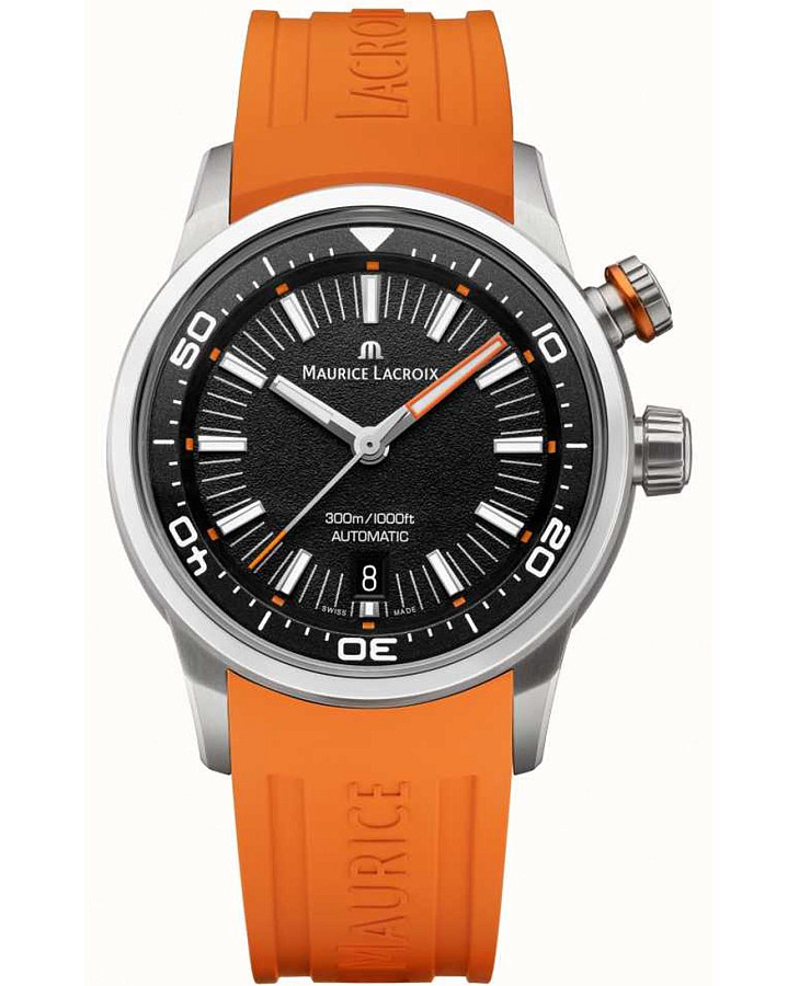 Часы Maurice Lacroix Pontos s diver PT6248-SS00L-330-J — мужские, черный