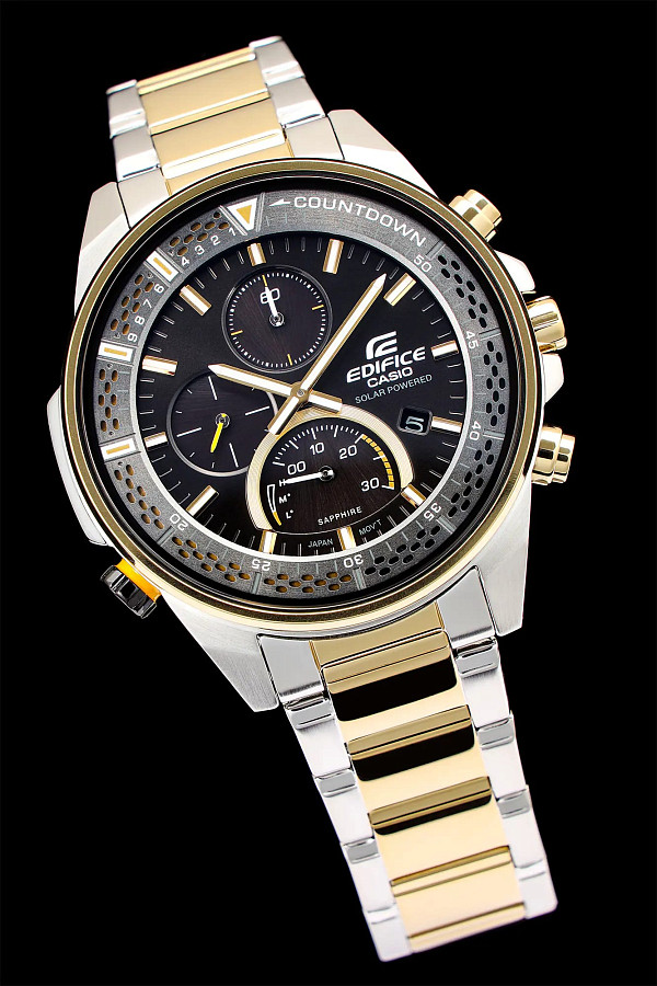 Часы Casio Edifice EFS-S590SG-1A — мужские, сталь с ip покрытием