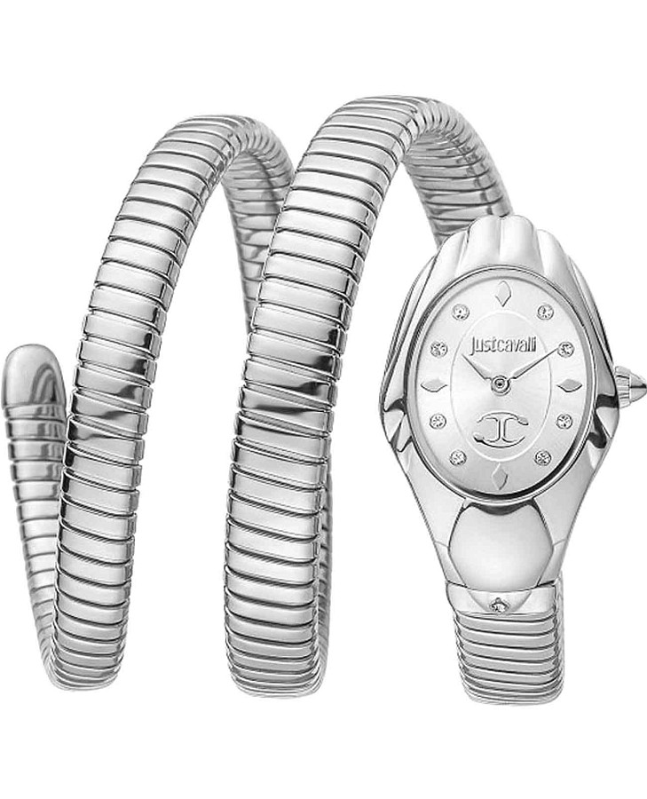 Часы Just Cavalli Serpente Emozioni JC1L184M0015 — женские, серебристый