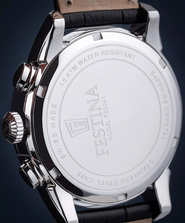 Часы Festina Swiss Made F20041/4 — сталь металл, Испания