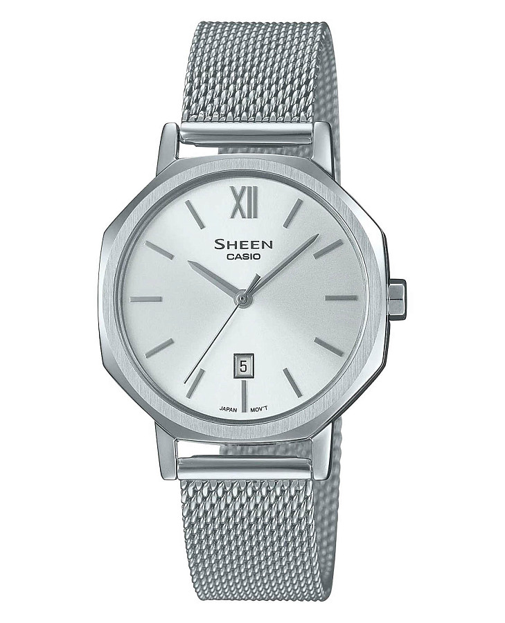 Часы Casio Sheen SHE-4554M-7A — женские, серебристый