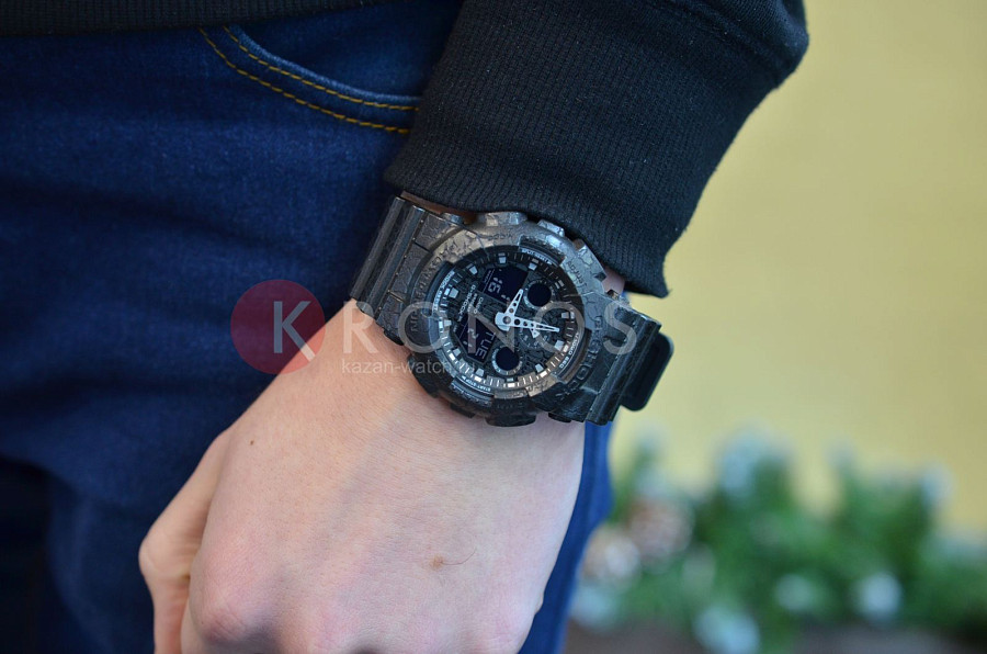 Часы Casio G-Shock GA-100CG-1A — Япония, электронные
