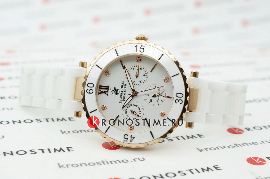 Часы Beverly Hills Polo Club BP3364X.433 — кварцевые, сталь керамика