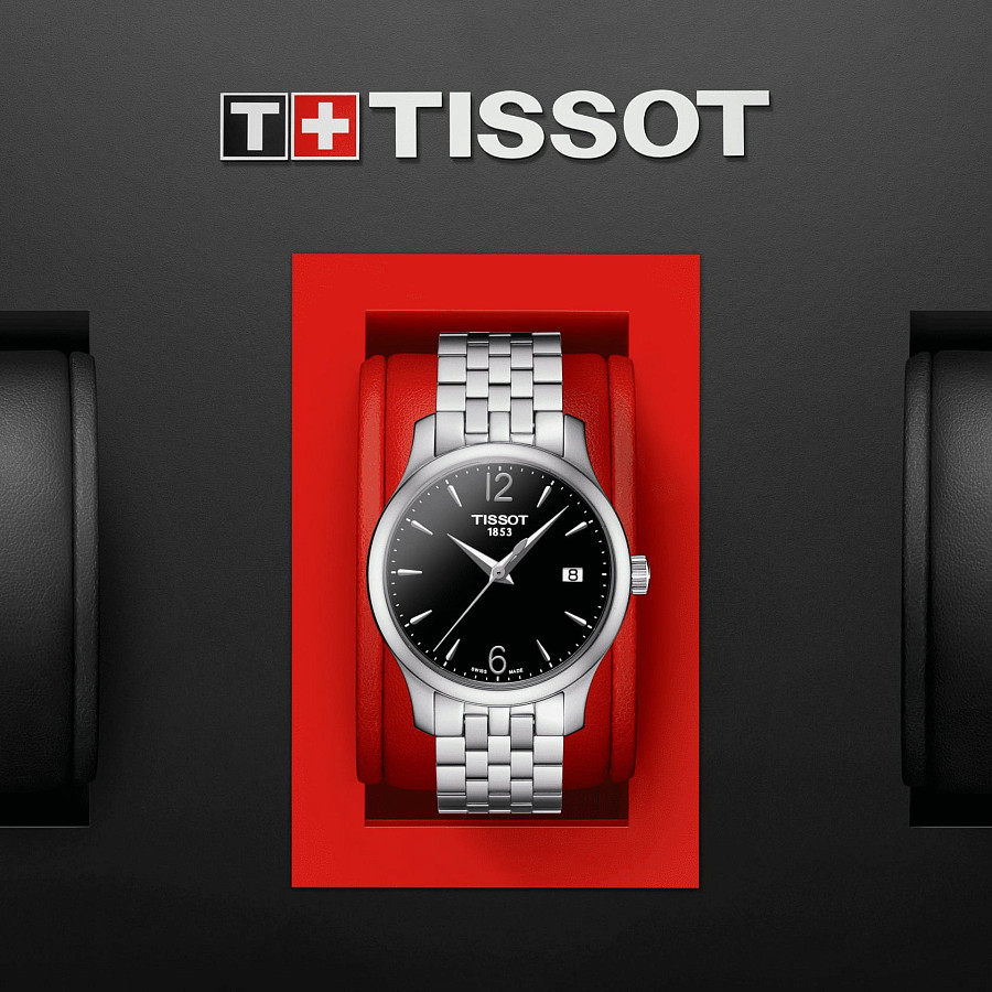 Часы Tissot Tradition Lady T063.210.11.057.00 — сталь металл, Швейцария