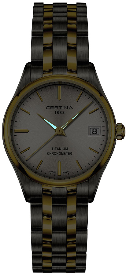 Часы Certina DS-8 Lady 30mm C033.251.55.031.00 — титан металл, Швейцария