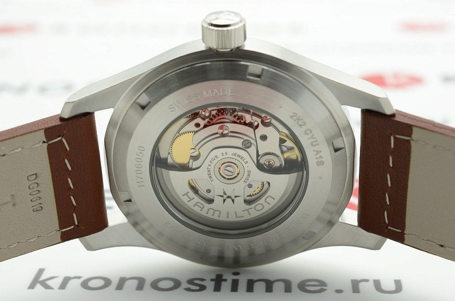 Часы Hamilton Khaki Field Auto H70555533 — коричневый, сталь