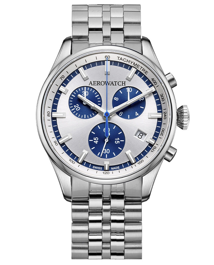 Часы Aerowatch Les Grandes Classiques 79990 AA05 M — мужские, антрацитовый