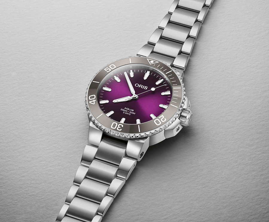 Часы Oris Aquis Hölstein Edition 01 400 7769 4188-Set — сталь металл, Швейцария