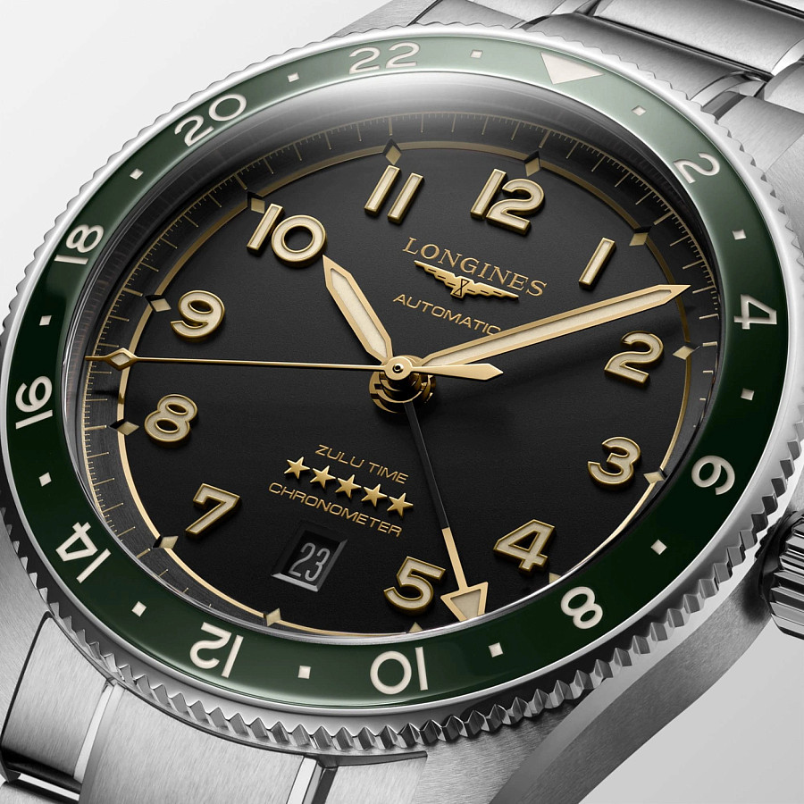 Часы Longines Spirit L3.812.4.63.6 — черный, сталь металл керамика