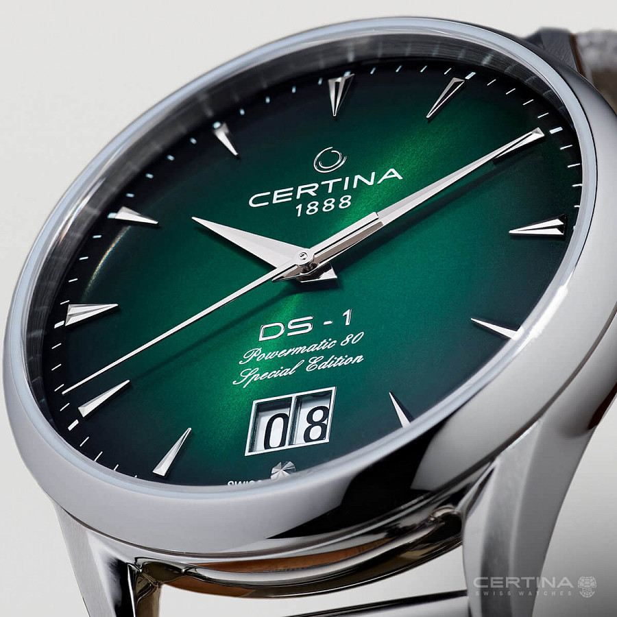 Часы Certina DS-1 Big Date Powermatic 80 C029.426.11.091.60 — мужские, серебристый