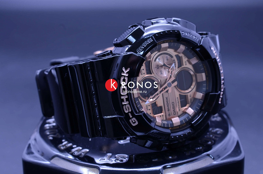 Часы Casio G-Shock GA-140GB-1A2 — пластик, мужские
