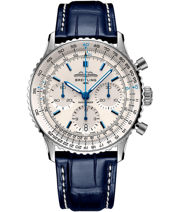 Часы Breitling Navitimer B01 Chronograph 41 AB0139A71G1P1 — мужские, белый