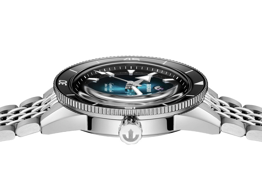Часы Rado Captain Cook Automatic R32223213 — зеленый, сталь металл
