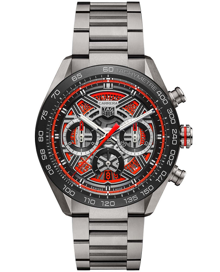 Часы TAG Heuer Carrera Chronograph Extreme Sport CBU2082.BF0007 — мужские, красный