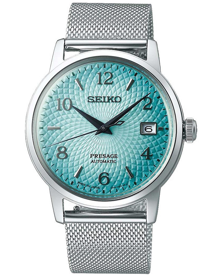 Часы Seiko Presage SRPE49J1 — мужские, голубой