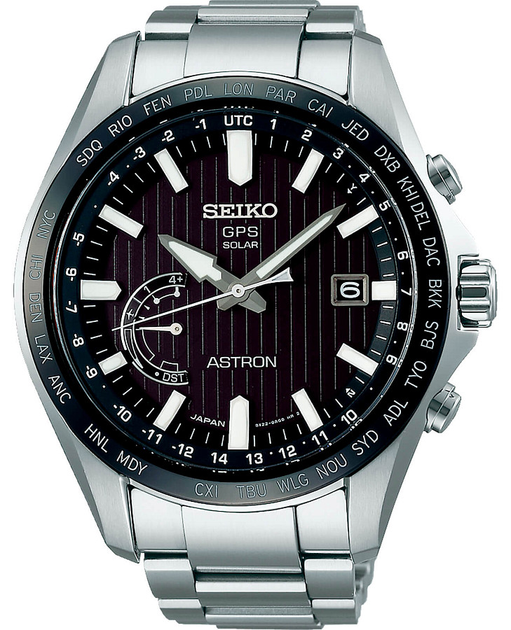 Часы Seiko Astron GPS Solar SSE161J1 — мужские, черный