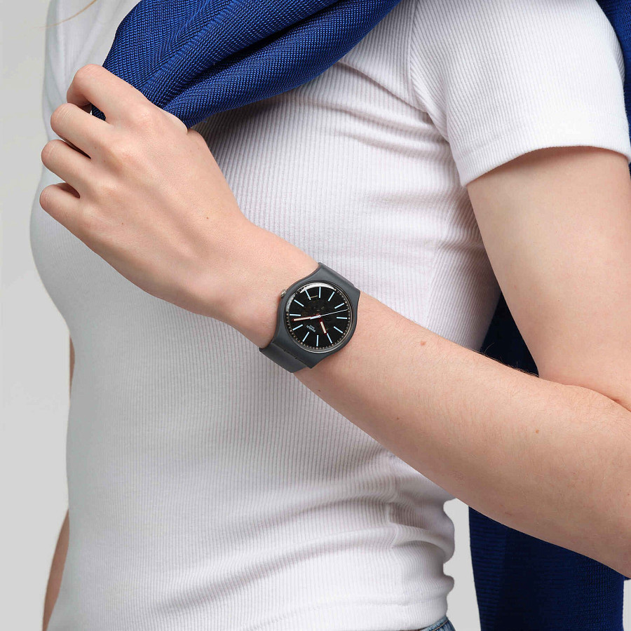 Часы Swatch New Gent Biosourced Lacquered SO29A101 — кварцевые, Швейцария, женские