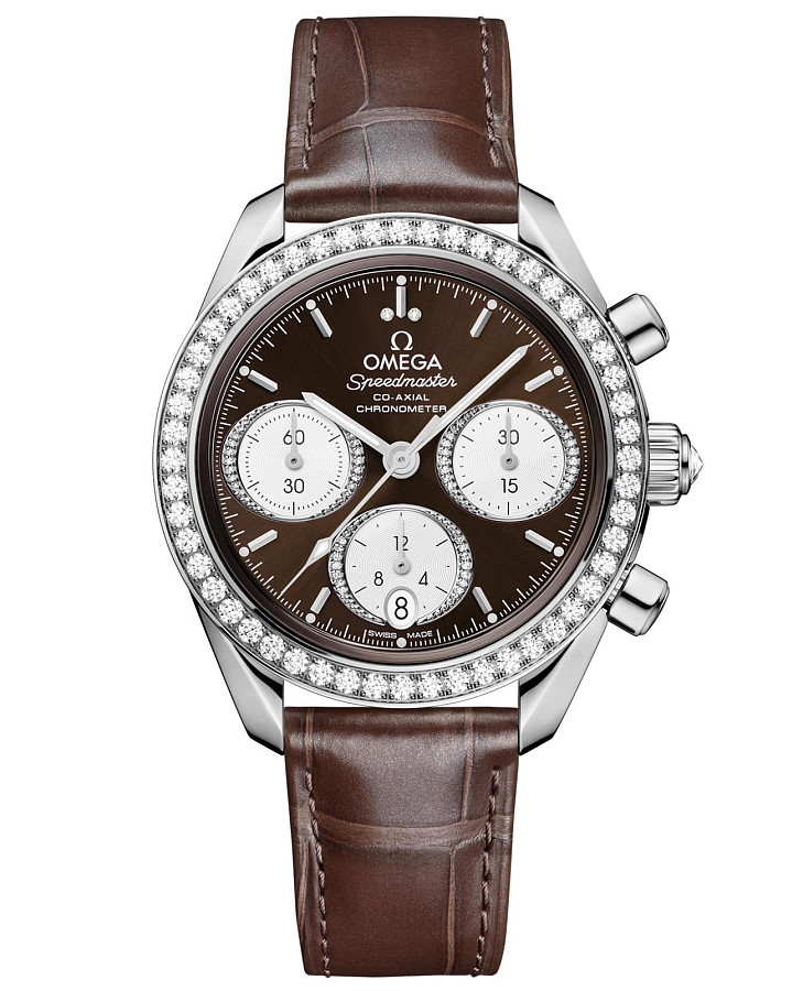 Часы Omega Speedmaster 38 324.18.38.50.63.001 — женские, коричневый