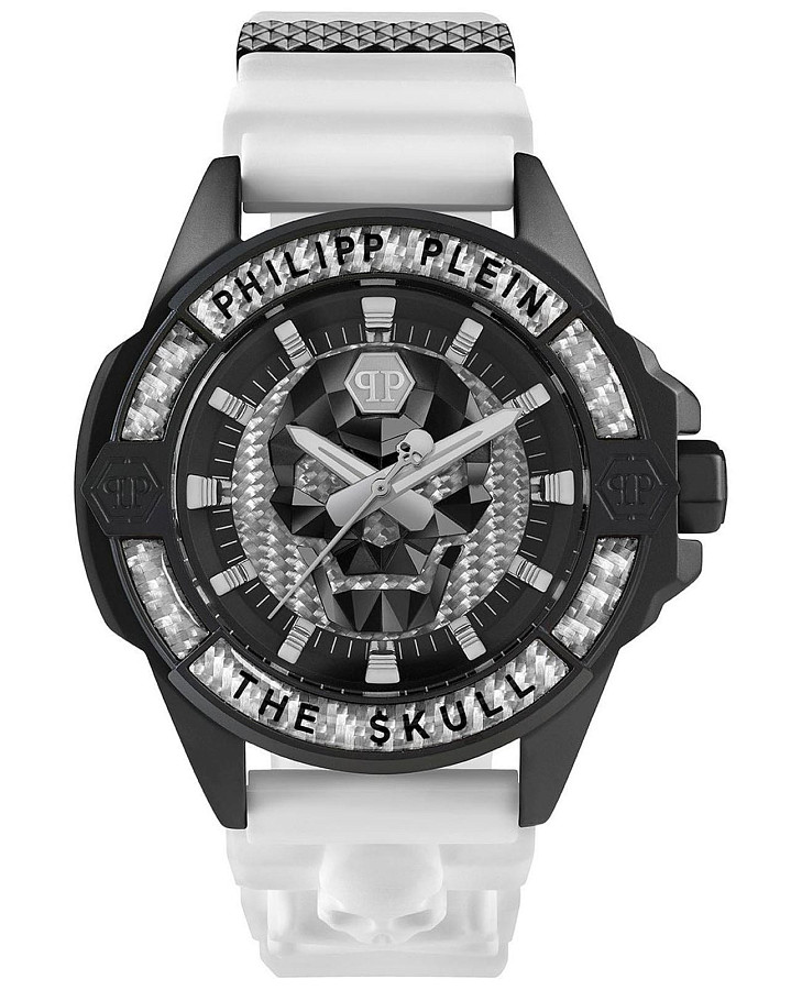 Часы Philipp Plein The Skull Carbon Fiber PWAAA1822 — мужские, черный