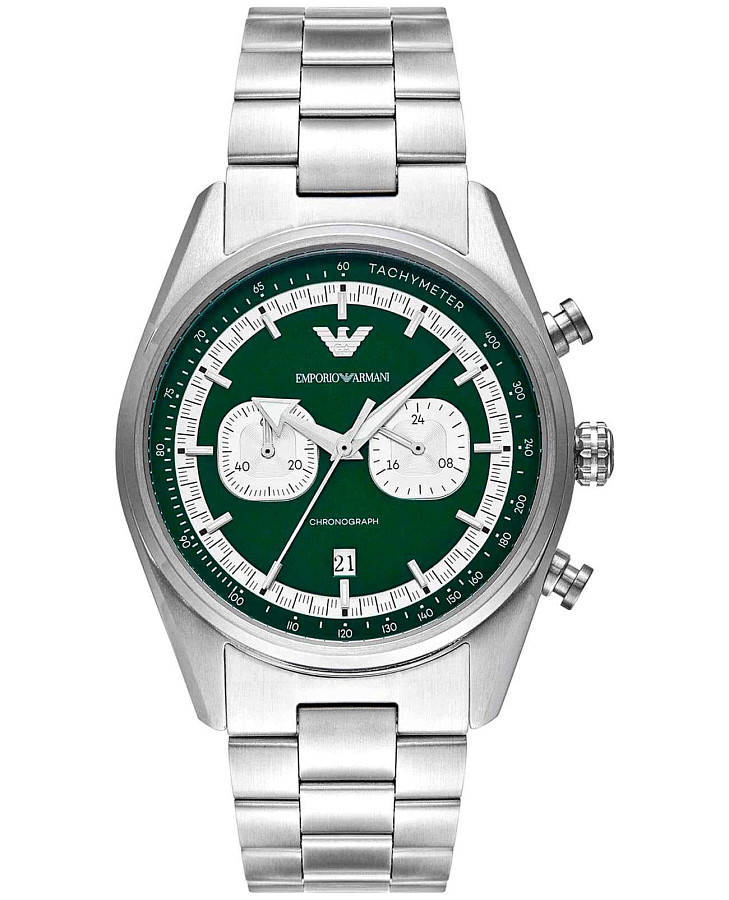 Часы Emporio Armani Racer AR11637 — мужские, зеленый
