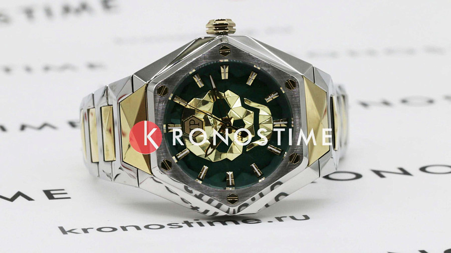 Часы Philipp Plein The Skull PWPWA0724 — кварцевые, сталь металл