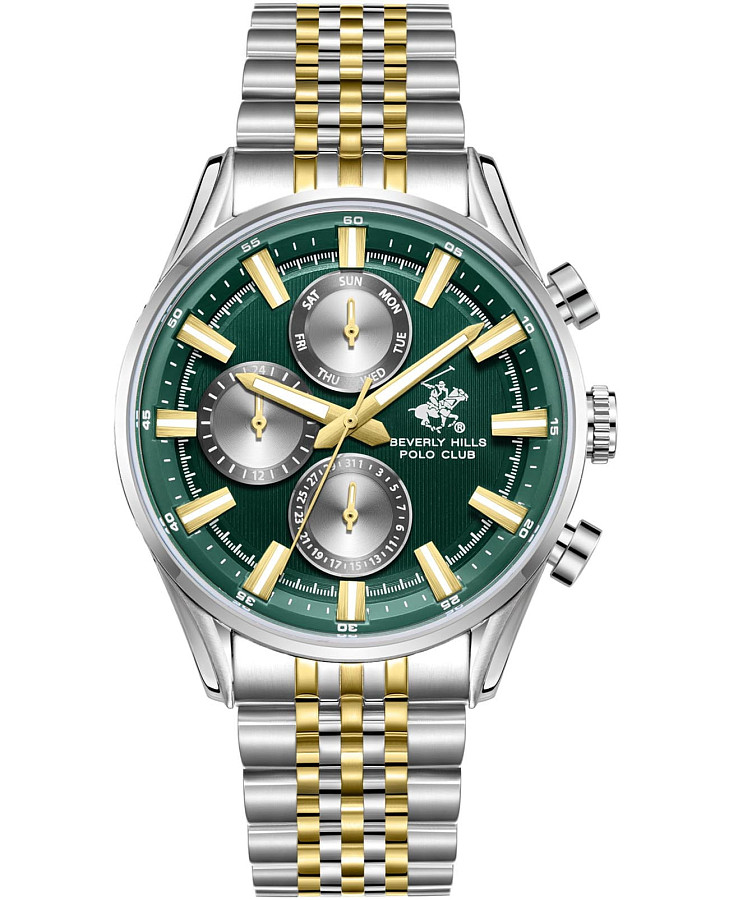 Часы Beverly Hills Polo Club BP3823X.270 — мужские, зеленый