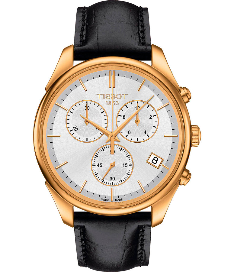 Часы Tissot Vintage Chronograph 18K Gold T920.417.16.031.00 — мужские, белый